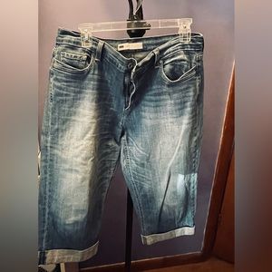 Levi cropped denim, size 14
